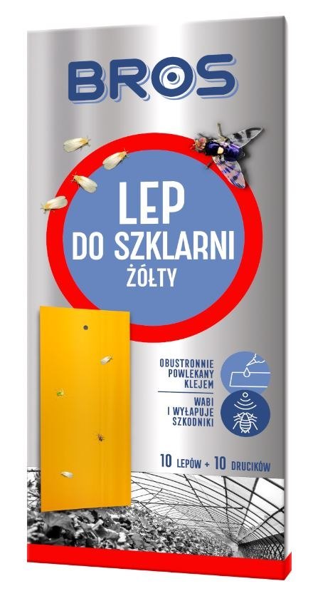 LEP DO SZKLARNI ŻÓŁTY 10 SZT BROS LEP DO SZKLARNI ŻÓŁTY 10 SZT BROS