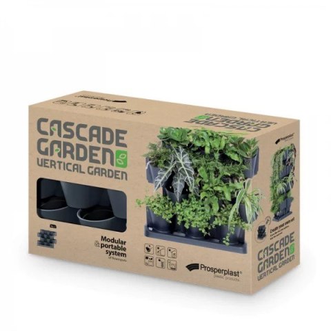 OGRÓD WERTYKULARNY STOJĄCY - CASCADE GARDEN- ANTRACYT PROSPERPLAST OGRÓD WERTYKULARNY STOJĄCY - CASCADE GARDEN- ANTRACYT PROSPERPLAST