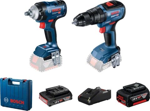 ZESTAW GDS18V-400 + GSB18V-50 1*2.0AH+1*5.0AH BOSCH ZESTAW GDS18V-400 + GSB18V-50 1*2.0AH+1*5.0AH BOSCH