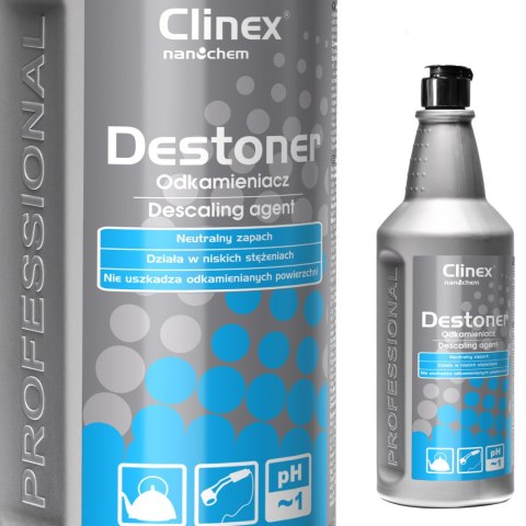 Koncentrat silny odkamieniacz do urządzeń gastronomicznych CLINEX Destoner 1L Koncentrat silny odkamieniacz do urządzeń gastronomicznych CLINEX Destoner 1L
