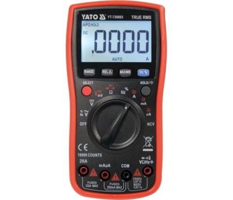 MIERNIK CYFROWY TRUE RMS LCD YATO MIERNIK CYFROWY TRUE RMS LCD YATO