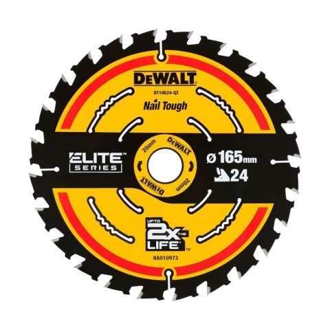 PIŁA TARCZOWA DO DREWNA ELITE 165*20MM 24 ZĘBY DEWALT PIŁA TARCZOWA DO DREWNA ELITE 165*20MM 24 ZĘBY DEWALT