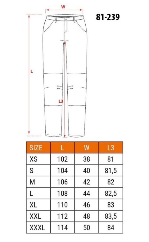 SPODNIE ROBOCZE HD SLIM ODPINANE KIESZENIE ROZMIAR M NEO