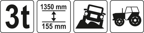 PODNOŚNIK FARMERSKI 3T 60'' YATO