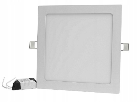 PANEL LED PODTYNKOWY PLAFON SUFITOWY KWADRAT 18W B.CIEPŁA PANEL LED PODTYNKOWY PLAFON SUFITOWY KWADRAT 18W B.CIEPŁA