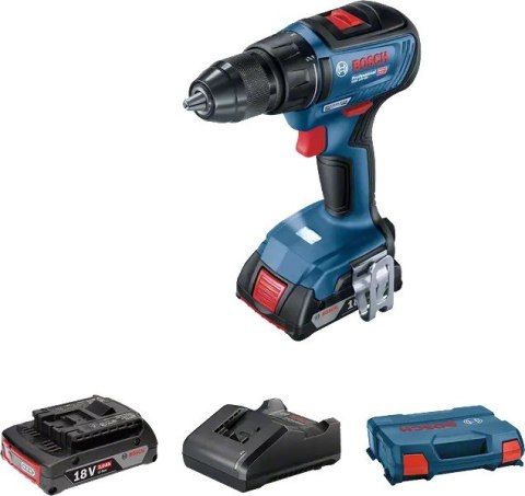 WIERTARKO-WKRĘTARKA AKUMULATOROWA GSR 18V-50 2*2.0AH L-CASE BOSCH WIERTARKO-WKRĘTARKA AKUMULATOROWA GSR 18V-50 2*2.0AH L-CASE BOSCH