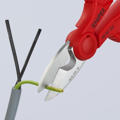 NOŻYCZKI UNIWERSALNE DLA ELEKTRYKÓW 155MM KNIPEX