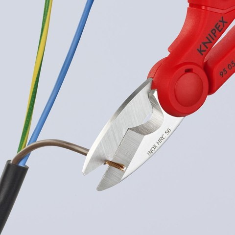 NOŻYCZKI UNIWERSALNE DLA ELEKTRYKÓW 155MM KNIPEX