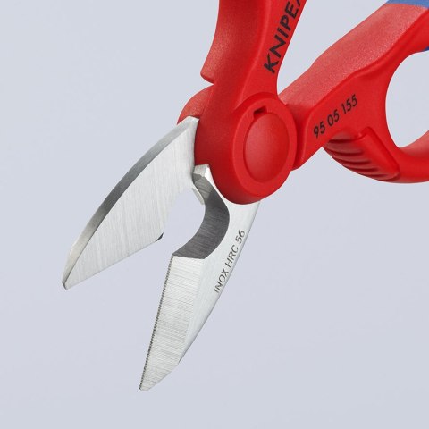NOŻYCZKI UNIWERSALNE DLA ELEKTRYKÓW 155MM KNIPEX