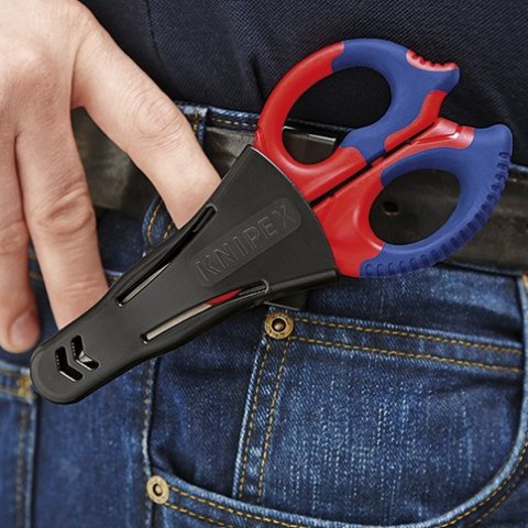 NOŻYCZKI UNIWERSALNE DLA ELEKTRYKÓW 155MM KNIPEX