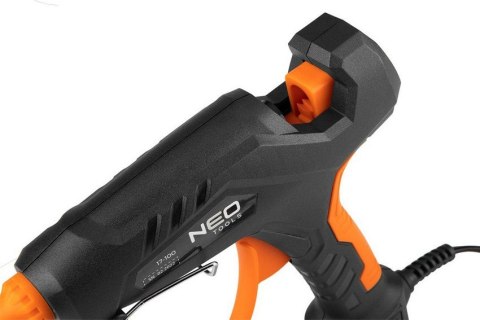 PISTOLET KLEJOWY 11MM, 60/100W+12 WKŁADÓW+3 OCHRAN. PALCÓW NEO