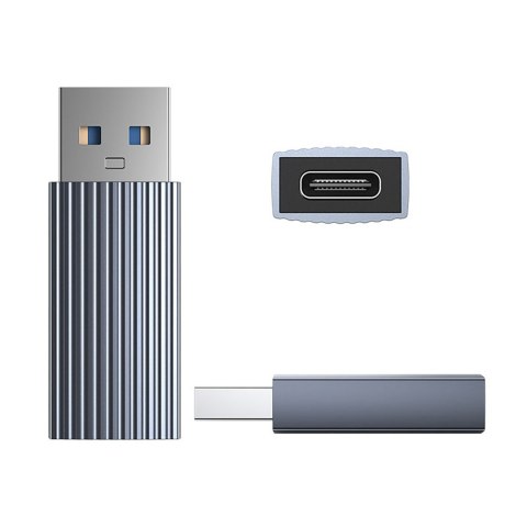 Adapter AH-AC10 przejściówka USB-C na USB-A - szary Adapter AH-AC10 przejściówka USB-C na USB-A - szary