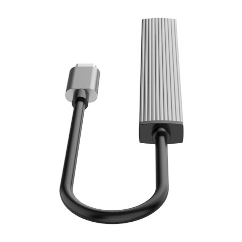 Hub AH-13 stacja dokująca rozdzielacz USB-C na 4x USB-A - szary Hub AH-13 stacja dokująca rozdzielacz USB-C na 4x USB-A - szary