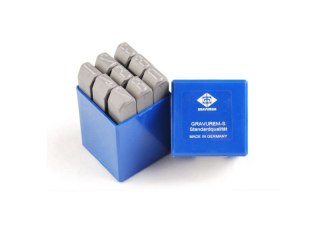 KOMPLET ZNACZNIKÓW CYFRY 8MM GRAVUREM