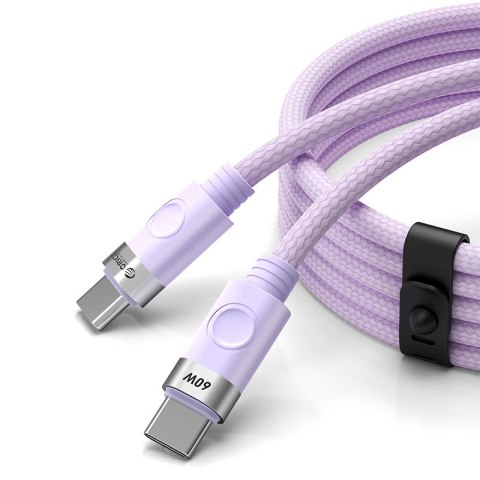 Kabel przewód CDX 60W 3A Power Delivery USB-C 1m - fioletowy Kabel przewód CDX 60W 3A Power Delivery USB-C 1m - fioletowy