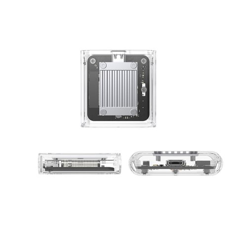 Kieszeń obudowa na dysk TC20-M2-10G M.2 NVME USB-C - przezroczysta