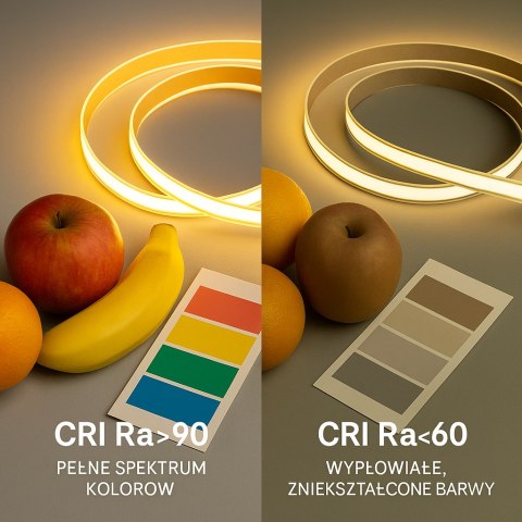 Taśma LED COB 48V 10W IP68 528LED/m FREECUT CRI 90 LHV-2835-XX 4000K