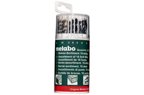 ZESTAW WIERTEŁ 18 SZT. METABO ZESTAW WIERTEŁ 18 SZT. METABO