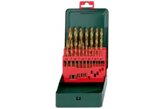 ZESTAW WIERTEŁ DO METALU HSS-TIN 19 SZT. METABO