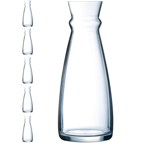 Karafka dzbanek szklany do wina wody napojów Arcoroc FLUID 1 l zestaw 6 szt. - Hendi L3965 Karafka dzbanek szklany do wina wody napojów Arcoroc FLUID 1 l zestaw 6 szt. - Hendi L3965