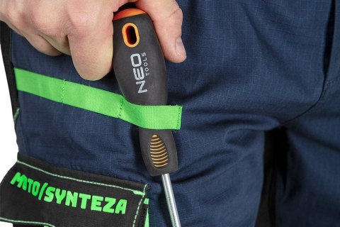 SPODNIE ROBOCZE MOTOSYNTEZA 100% BAWEŁNA RIP STOP ROZM. XL NEO