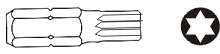 JONNESWAY KOŃCÓWKA TORX T50 x 30mm 6-kąt.10mm JONNESWAY KOŃCÓWKA TORX T50 x 30mm 6-kąt.10mm