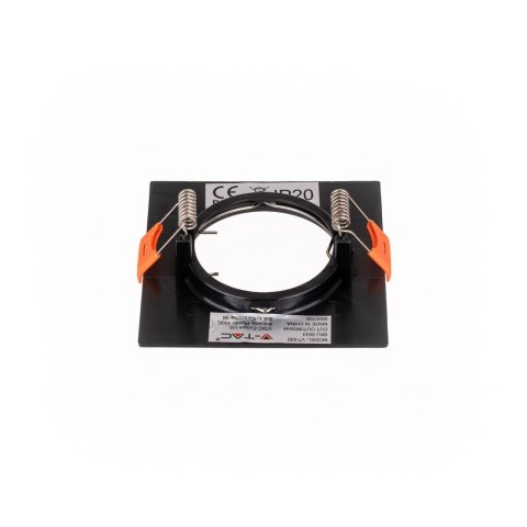 Oczko V-TAC GU10 Wpuszczane Kwadrat Czarne (Opak. 2 szt) VT-930 3 Lata Gwarancji Oczko V-TAC GU10 Wpuszczane Kwadrat Czarne (Opak. 2 szt) VT-930 3 Lata Gwarancji