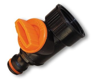 PRZYŁĄCZE NA KRAN 3/4" Z ZAWOREM /BS