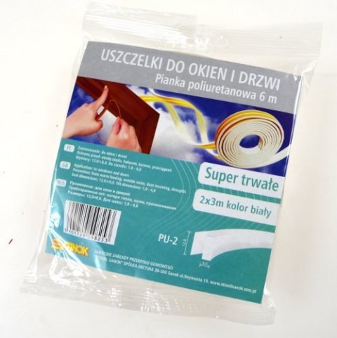 USZCZELKA OKIEN GĄBKA PU 2 10*8mm* 6m USZCZELKA OKIEN GĄBKA PU 2 10*8mm* 6m