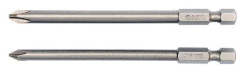 YATO KOŃCÓWKA / BIT 1/4" PH1x100mm + PH2x100mm 2szt. 0488 YATO KOŃCÓWKA / BIT 1/4" PH1x100mm + PH2x100mm 2szt. 0488