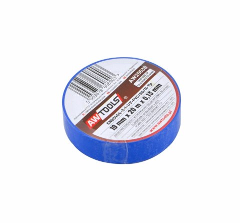 AWTOOLS TAŚMA IZOLACYJNA 19mm x 20m NIEBIESKA AWTOOLS TAŚMA IZOLACYJNA 19mm x 20m NIEBIESKA