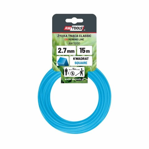 AWTOOLS ŻYŁKA TNĄCA CLASSIC 2,4x15m / KWADRAT AWTOOLS ŻYŁKA TNĄCA CLASSIC 2,4x15m / KWADRAT