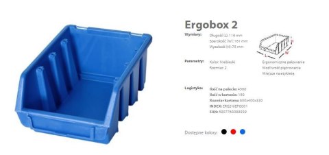PATROL ERGOBOX 2 CZERWONY, 116 x 161 x 75mm PATROL ERGOBOX 2 CZERWONY, 116 x 161 x 75mm