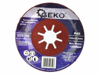 GEKO TARCZA DO SZLIFOWANIA GRESU 125 P 40