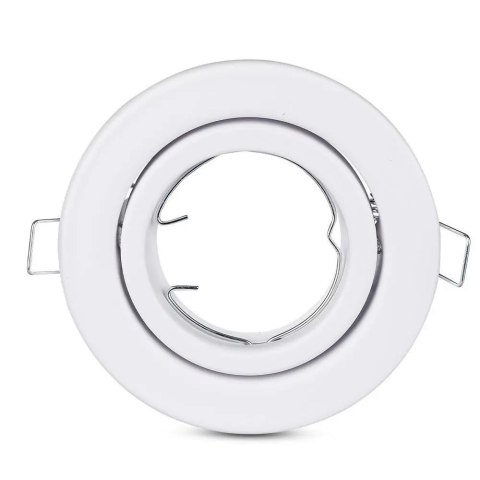 Oczko V-TAC GU10 Okrągłe Ruchome Białe VT-7227RD-WH Oczko V-TAC GU10 Okrągłe Ruchome Białe VT-7227RD-WH