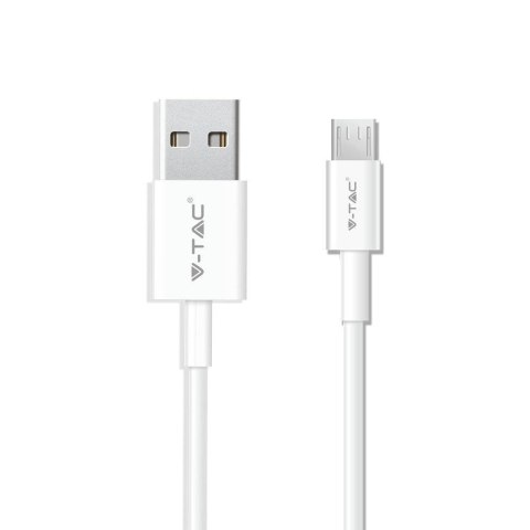 Przewód Micro USB V-TAC 1M Biały Seria Pearl VT-5301 Przewód Micro USB V-TAC 1M Biały Seria Pearl VT-5301