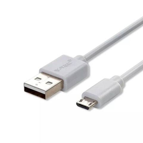Przewód Micro USB V-TAC 1M Biały Seria Pearl VT-5301 Przewód Micro USB V-TAC 1M Biały Seria Pearl VT-5301