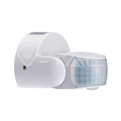 Czujnik Ruchu V-TAC Ścienny Biały 180st/360st IP65 VT-8093 Czujnik Ruchu V-TAC Ścienny Biały 180st/360st IP65 VT-8093