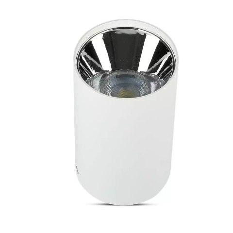 Oprawa Sufitowa V-TAC GU10 Okrągła Natynkowa Tuba Biały+Chrom 80x140mm VT-882-R 3 Lata Gwarancji Oprawa Sufitowa V-TAC GU10 Okrągła Natynkowa Tuba Biały+Chrom 80x140mm VT-882-R 3 Lata Gwarancji