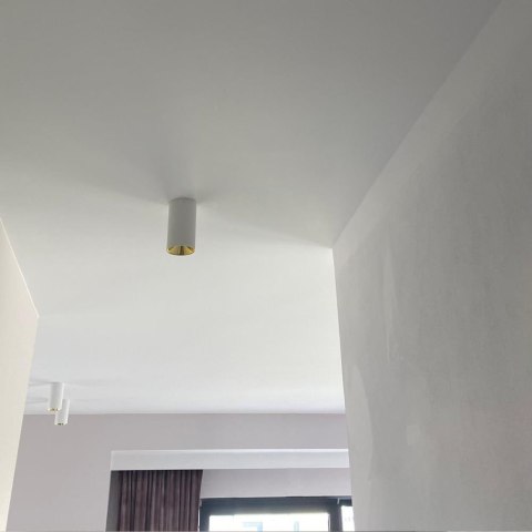 Oprawa Sufitowa V-TAC GU10 Okrągła Natynkowa Tuba Biały+Złoty 80x140mm VT-882-R 3 Lata Gwarancji Oprawa Sufitowa V-TAC GU10 Okrągła Natynkowa Tuba Biały+Złoty 80x140mm VT-882-R 3 Lata Gwarancji