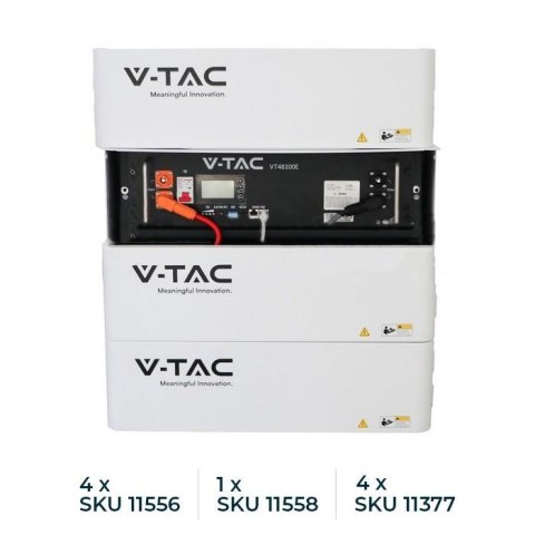 Magazyn Bank Energii V-TAC 100Ah 5,12kWh LiFePO4 RACK VT-48100E-P2 10 Lat Gwarancji Magazyn Bank Energii V-TAC 100Ah 5,12kWh LiFePO4 RACK VT-48100E-P2 10 Lat Gwarancji