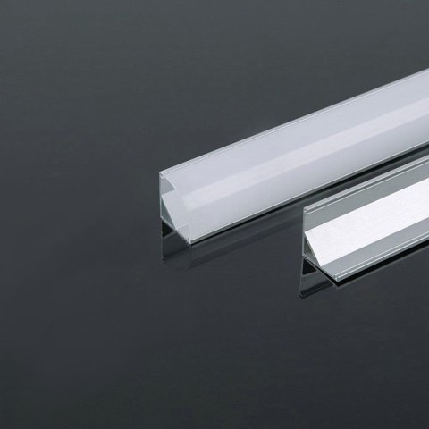 Profil Aluminiowy V-TAC 2mb Anodowany, Klosz Mleczny, Kątowy VT-8109 Profil Aluminiowy V-TAC 2mb Anodowany, Klosz Mleczny, Kątowy VT-8109