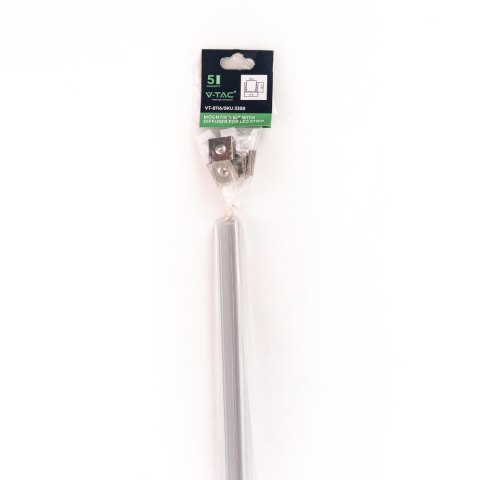 Profil Aluminiowy V-TAC 2mb Anodowany, Klosz Mleczny VT-8116 Profil Aluminiowy V-TAC 2mb Anodowany, Klosz Mleczny VT-8116