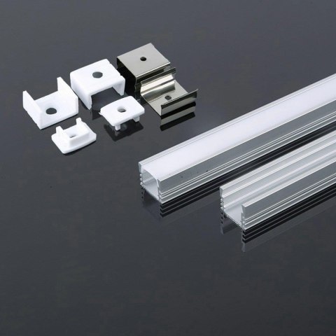 Profil Aluminiowy V-TAC 2mb Anodowany, Klosz Mleczny VT-8116 Profil Aluminiowy V-TAC 2mb Anodowany, Klosz Mleczny VT-8116