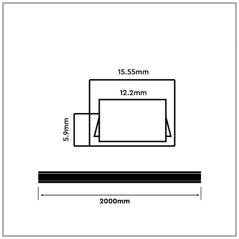 Profil Aluminiowy V-TAC 2mb Anodowany, Klosz Mleczny VT-9327 5 Lat Gwarancji Profil Aluminiowy V-TAC 2mb Anodowany, Klosz Mleczny VT-9327 5 Lat Gwarancji