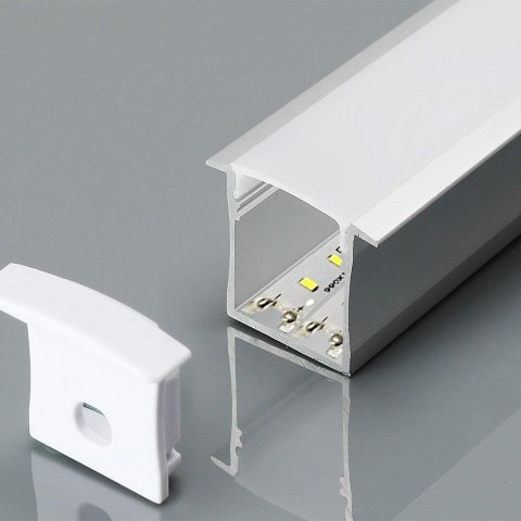 Profil Aluminiowy V-TAC 2mb Anodowany, Klosz Mleczny, Wpuszczany, Na dwie taśmy VT-8119 5 Lat Gwarancji Profil Aluminiowy V-TAC 2mb Anodowany, Klosz Mleczny, Wpuszczany, Na dwie taśmy VT-8119 5 Lat Gwarancji