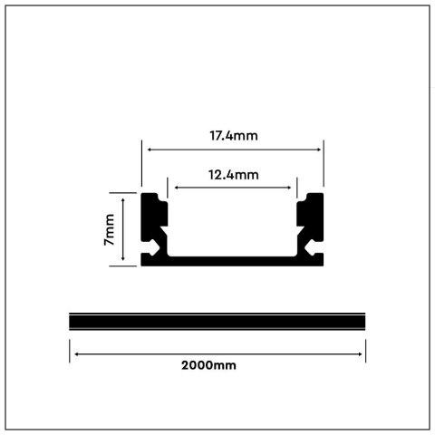 Profil Aluminiowy V-TAC 2mb Biały, Klosz Mleczny VT-8113-W 5 Lat Gwarancji Profil Aluminiowy V-TAC 2mb Biały, Klosz Mleczny VT-8113-W 5 Lat Gwarancji