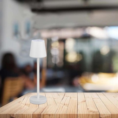 Lampka Biurkowa Nocna V-TAC 3W LED Ładowanie Ściemnianie Biała VT-7703 4000K 70lm Lampka Biurkowa Nocna V-TAC 3W LED Ładowanie Ściemnianie Biała VT-7703 4000K 70lm
