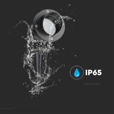 Oprawa Gruntowa Ogrodowa Wbijana Aluminium GU10 Czarna z daszkiem IP65 V-TAC VT-7704 3 Lata Gwarancji Oprawa Gruntowa Ogrodowa Wbijana Aluminium GU10 Czarna z daszkiem IP65 V-TAC VT-7704 3 Lata Gwarancji