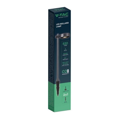 Oprawa Ogrodowa Słupek LED V-TAC 2-funkcje 6W IP65 100cm Czarna VT-11107-B 3000K 520lm Oprawa Ogrodowa Słupek LED V-TAC 2-funkcje 6W IP65 100cm Czarna VT-11107-B 3000K 520lm